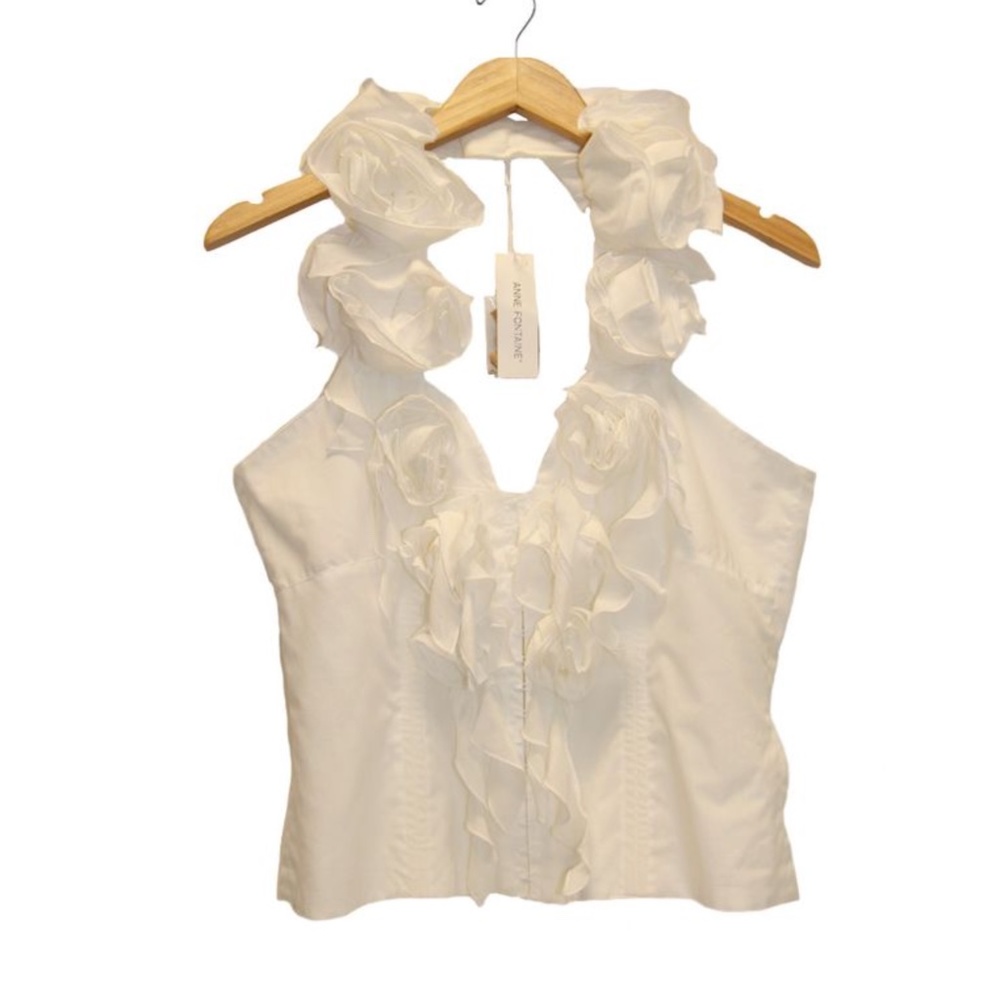 Anne Fontaine BLACK Rose Corset Top